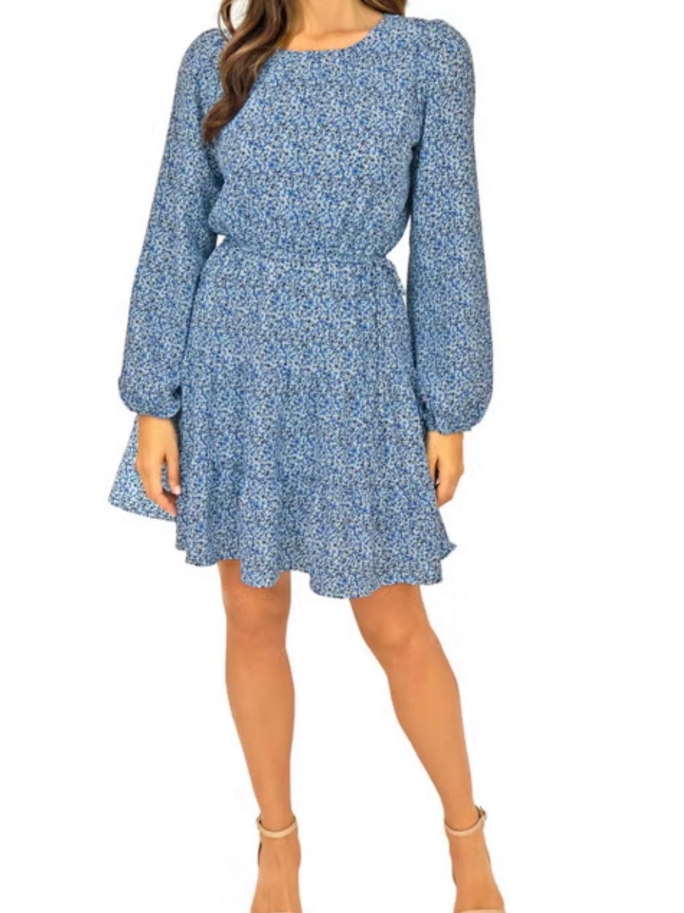 Draper James Women's Long Sleeve Tiered Dress